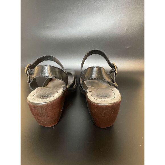 Nurture Black Sandals Wooden Block Heel Women's US Size 8 - Picture 5 of 10